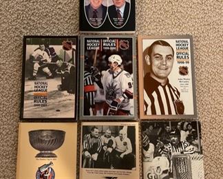 Large collection of vintage NHL guides, record books, media guides, yearbooks, directories and more