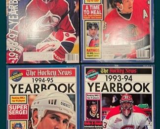 Large collection of vintage NHL guides, record books, media guides, yearbooks, directories and more
