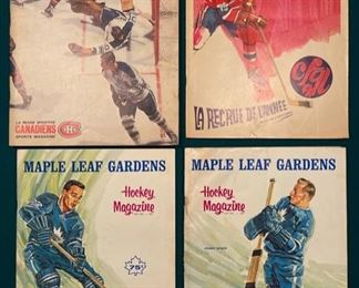 Large collection of vintage NHL guides, record books, media guides, yearbooks, directories and more