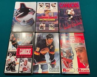 Large collection of vintage NHL guides, record books, media guides, yearbooks, directories and more