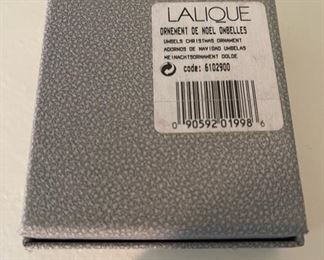 Lalique crystal Ornement De Noel Ombelles with original box