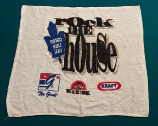 Vintage Toronto Maple Leafs “Rock the House” towel