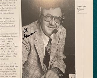 ‘Minnesota North Stars History and Memories with Lou Nanne’ hardcover book with 10 signature’s throughout 