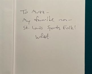 ‘St. Louis Sports Folks’ softcover book, signed by Tom Wheatley