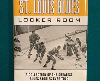 ‘Tales From the St. Louis Blues Locker Room’ hardcover book, signed by Tom Wheatley