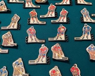 Original Coleco plastic table top hockey players.  There are 7 teams with 47 players in all