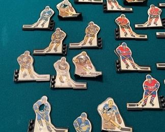 Original Coleco plastic table top hockey players.  There are 7 teams and 47 players in all