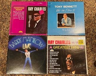 Large selection of vintage LP’s, including albums by Michael Jackson, Madonna, Willie Nelson, Ray Charles and more