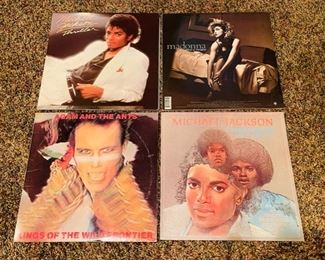 Large selection of vintage LP’s, including albums by Michael Jackson, Madonna, Willie Nelson, Ray Charles and more