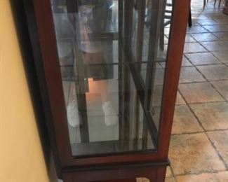 Antique English Edwardian-style inland display cabinet. NOW $600