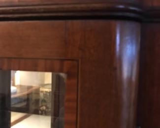 Antique English Edwardian-style inland display cabinet.   NOW $600