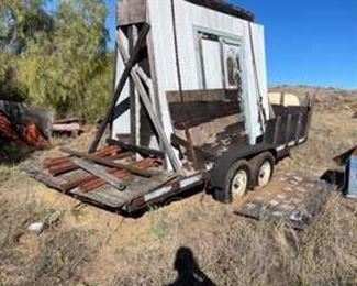 315 • 19’ Dual Axle Trailer: 19’ Dual Axle Trailer Ball Size 2 5/16” VIN: CA1002345. Contents On And Around Trailer Not Included Overall Measurements Is Approx: 270” x 86”