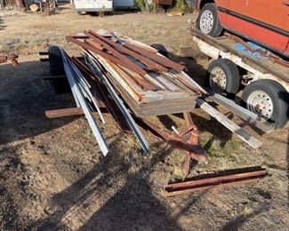 #326 • 8’ Trailer, Tin Sheets, And More: 8’ Trailer, Tin Sheets, And More No VIN 2” Ball.