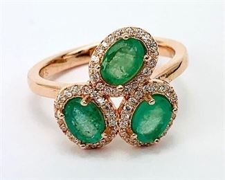 925 Silver Emerald