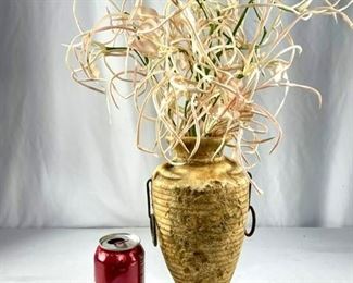 Pottery Vase w Florals
