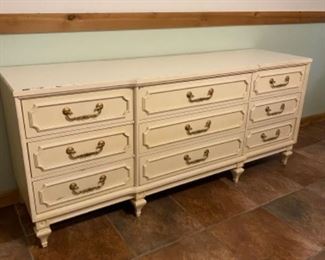 9 drawer vintage dresser