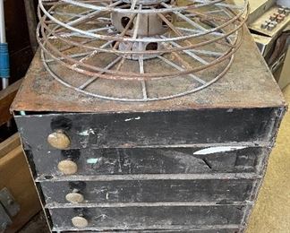 Vintage Movie Theater Movie Reels and Reel Box 