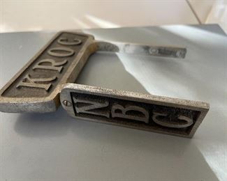 KROC/NBC microphone plate (B027)