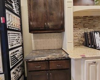 2 Piece Cabinet Display Unit - Backsplash NOT included - Contents NOT included 