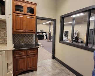 Wooden Kitchen Unit W/ Black Grantie Top