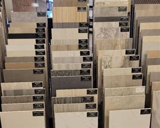 Assortment of Tile Layered Display and Samples