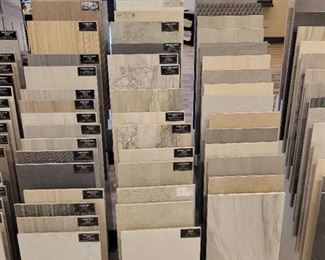Assortment of Tile Layered Display and Samples