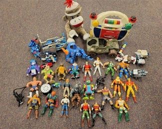 Lot of Vintage Toys - GI Joe's/ TMNT / Transformers Sock Monkey