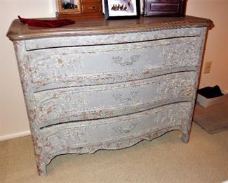 Distressed painted Soft Surroundings chest #1