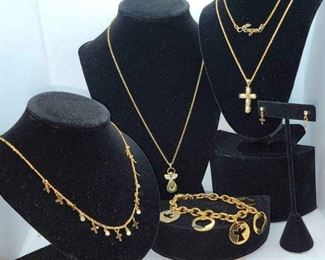 Heavenly Jewelry 4 Necklaces, 1 Bracelet  1 Pair Of Earrings