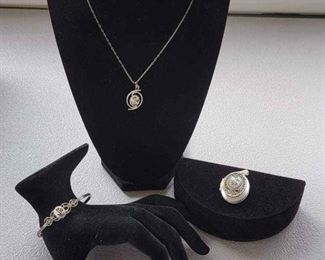 Necklace With Pendant, Bracelet Locket