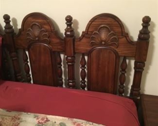 King size bed with mattress & box springs