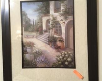 Framed & matted picture