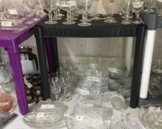 Glass sets of different items
