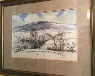 watercolor by New York outdoor artist W. B. Romeling