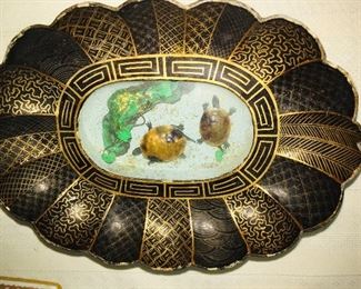 Mid Victorian “En Tremblant”. The turtles tremble when you move the box. Turtles were in the crest of the Fenimore Copper family. 