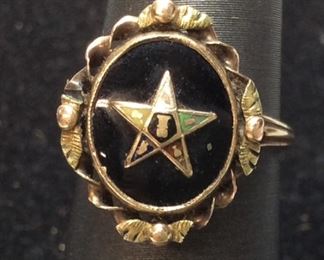 10K GOLD STAR RING, 2.5G, SIZE 4.5 JEWELRY