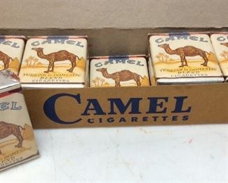 EARLY 1900’s RJR CAMEL CIGARETTES, UNOPENED
IN CARTON, ALL PACKS ARE FACTORY SEALED MINT CONDITION, CARTON HAS DAMAGE ON LEFT SIDE,