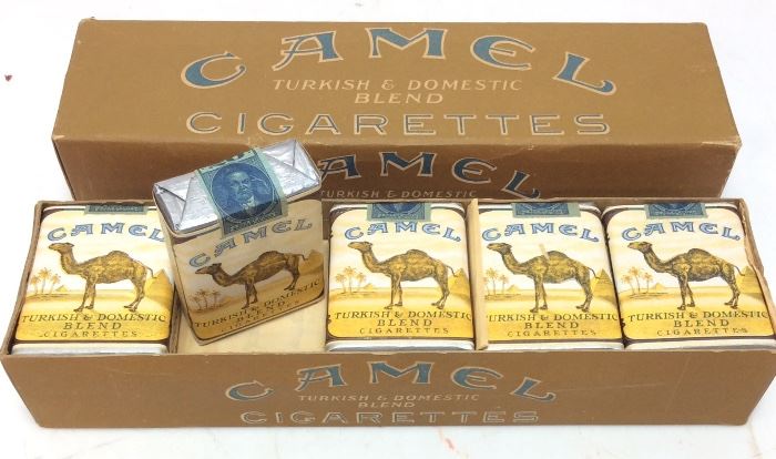 1917 UNOPENED FACTORY  #1 CAMEL CIGARETTES
MINT CONDITION, ALL PACKS FACTORY SEALED,