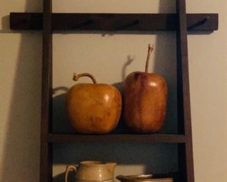 Shelf. Gourd Decor. 