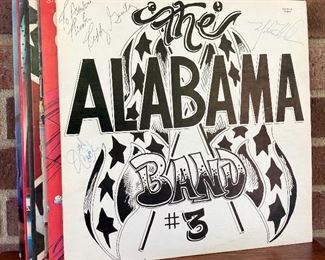 Autographed LP Record Album Alabama Band