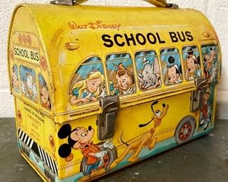 Vintage Walt Disney School Bus Lunch Box