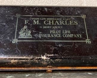 Vintage Pilot Life Insurance Document Box
