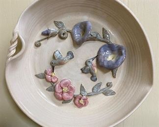 Marsh Pottery Hummingbird Dish
