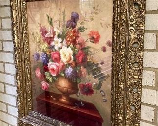 Regency Framed Still Life Bouquet