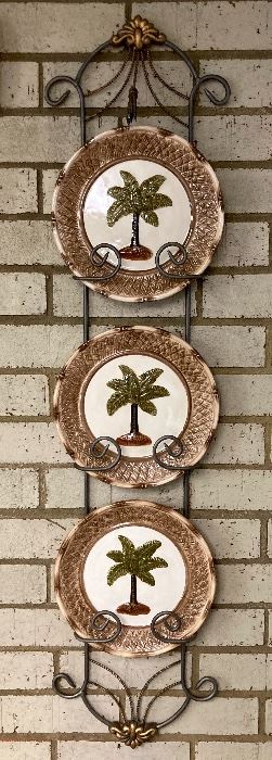 Certified International Decorative Palm Plates