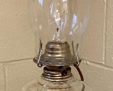 Antique Oil Lamp (Converted to Electric)