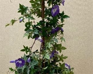 Artificial Morning Glory with Planter