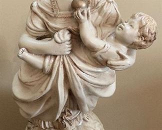 Woman Holding Baby Statuary