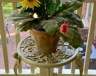 Vintage Metal Figural Frame Table