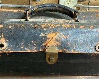 Vintage Leather Tool Box